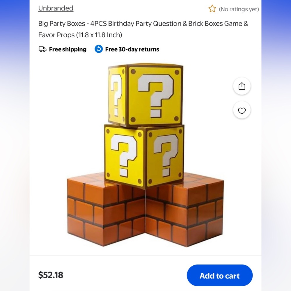 Super Mario Party Decorations